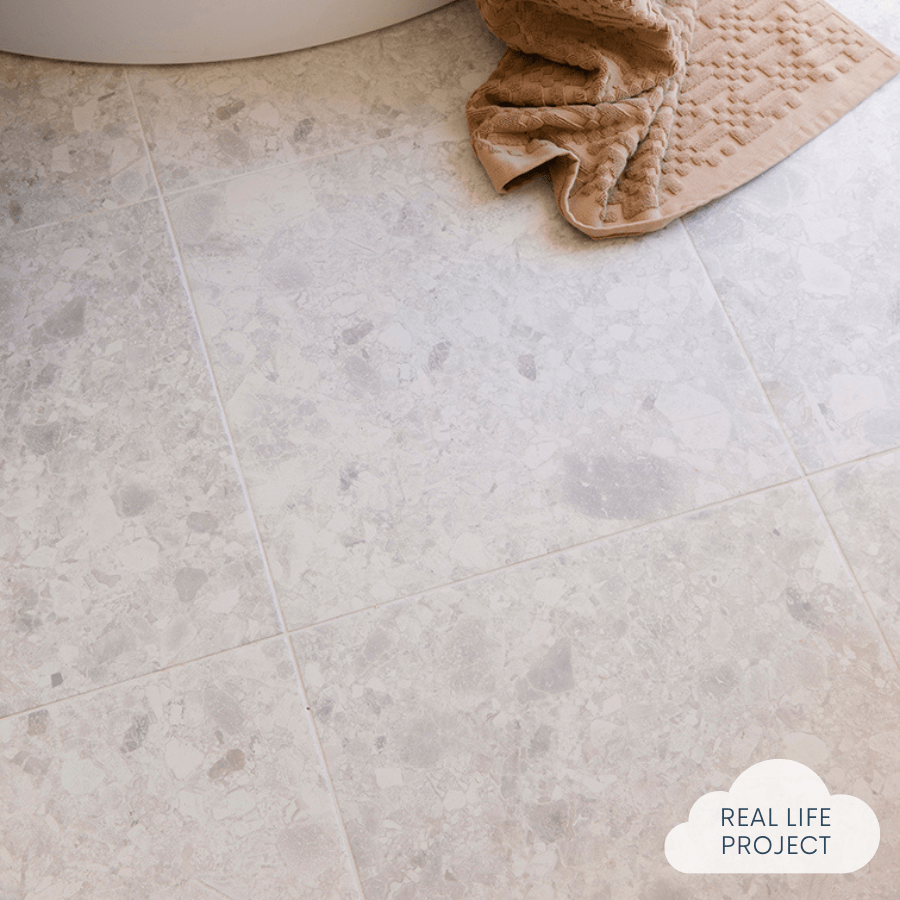 TileCloud TILE Stirling White Terrazzo Look Tile