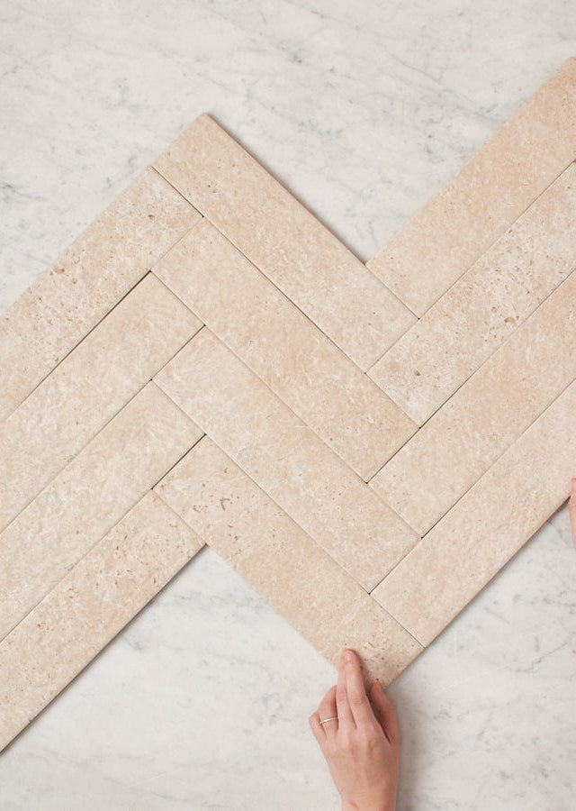 TileCloud TILE Thirroul Travertine Look Matte Subway Tile