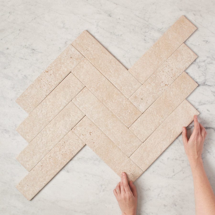 TileCloud TILE Thirroul Travertine Look Matte Subway Tile