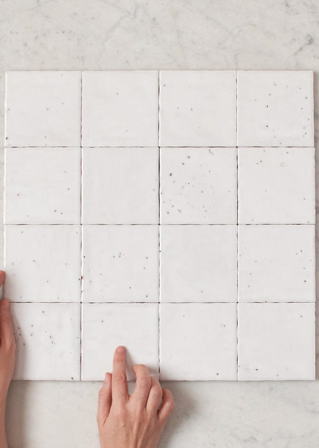 JLA TILE Umina White Gloss Small Square Tile