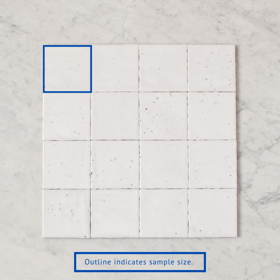 JLA TILE Umina White Gloss Small Square Tile