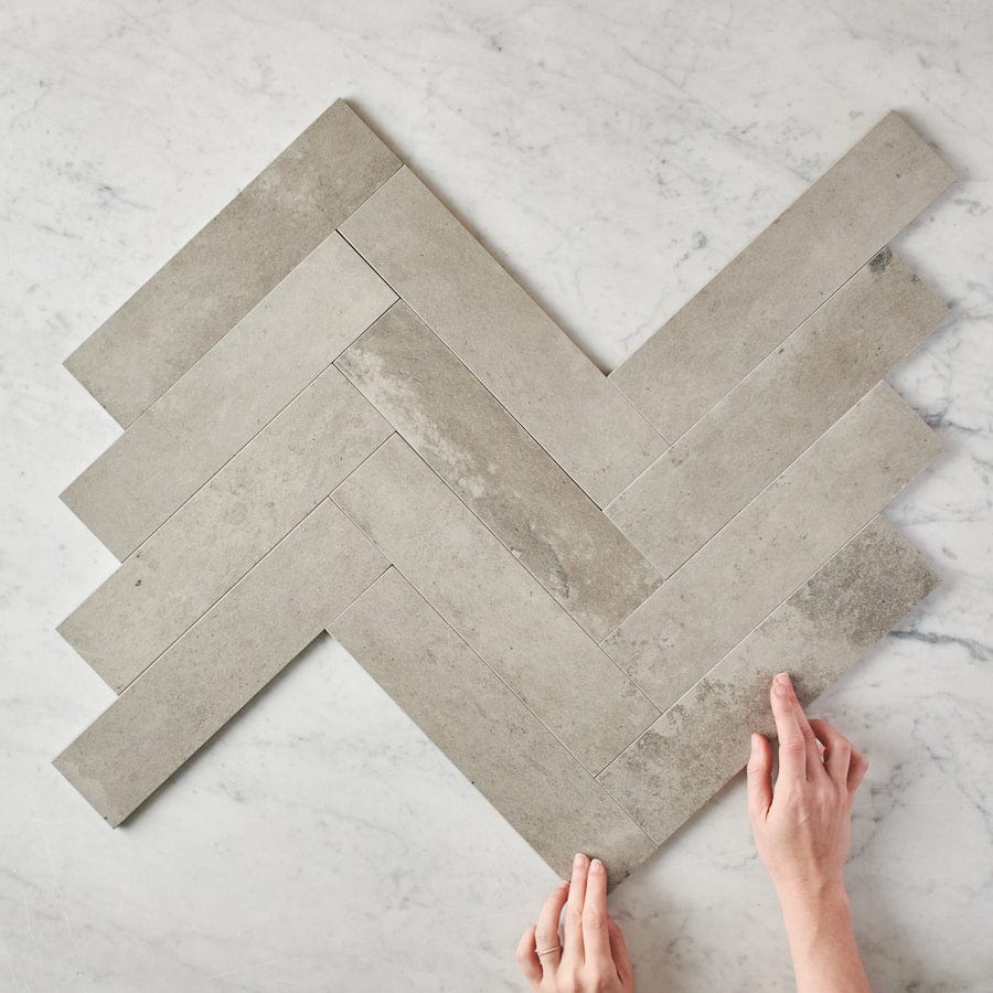 TileCloud TILE Windsor Matte Grey Concrete Look Subway Tile