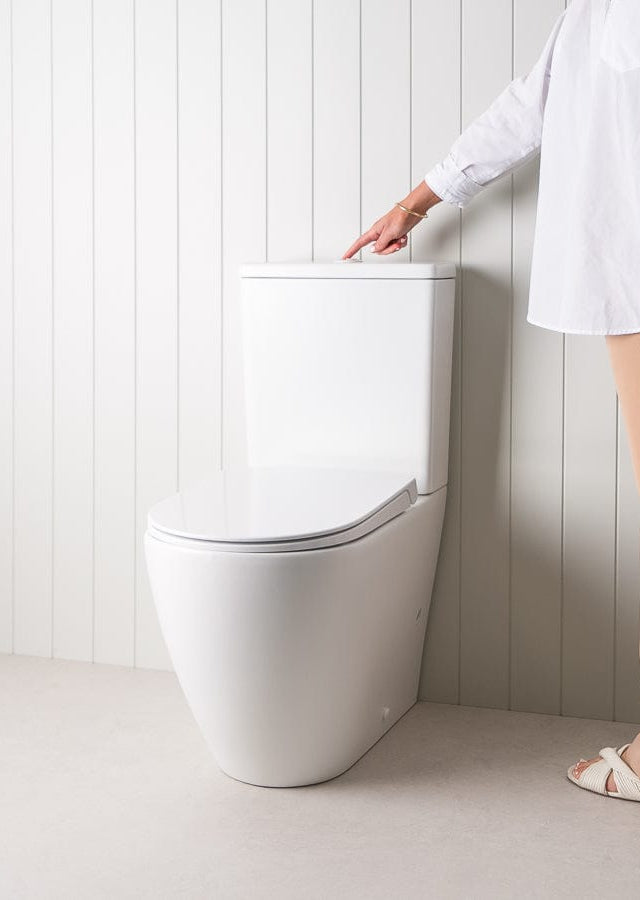 TileCloud TOILETS Curved Back-To-Wall Toilet Suite